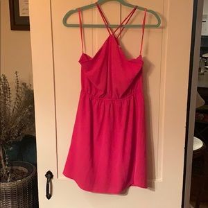 Pink scalloped edge dress